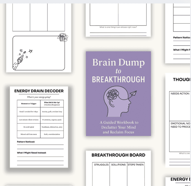 Brain Dump to Breakthrough Planner - Buy Here